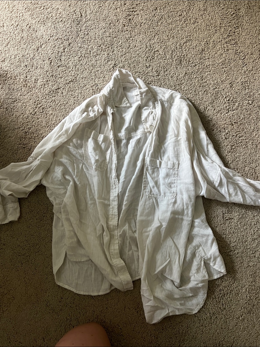 Oversized button up
